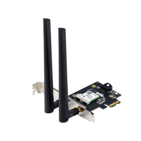 Asus | Wi-Fi Adapter, Tri-Band, Wi-Fi 6E Adapter | PCE-AXE5400 | 802.11ax | 574/2402/2042 Mbit/s | Mbit/s | Ethernet LAN (RJ-45) - 4